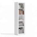 Biały regał na książki z płyty wiórowej 40 x 28 x 202 cm